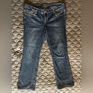 Vanity Dakota Jeans Womens 32x35 Tall/Long Bootcut Flap Pocket Thick Stitch